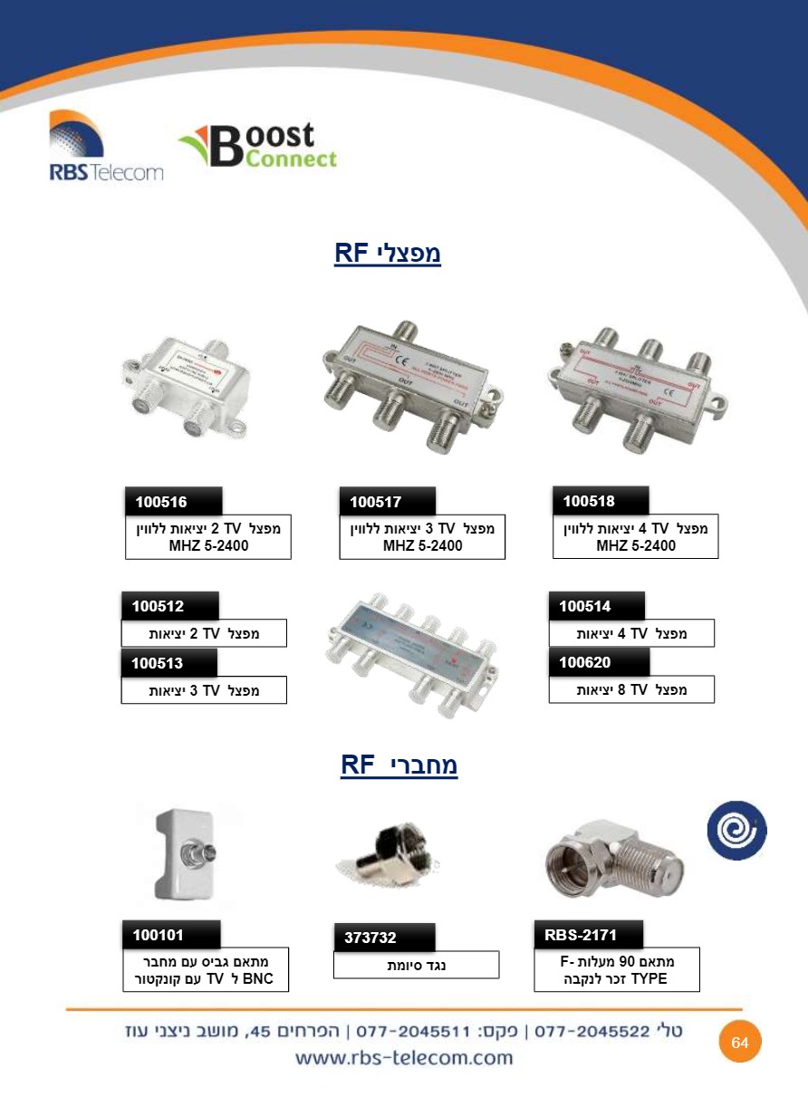 Catalogs, price lists and presentations RBS